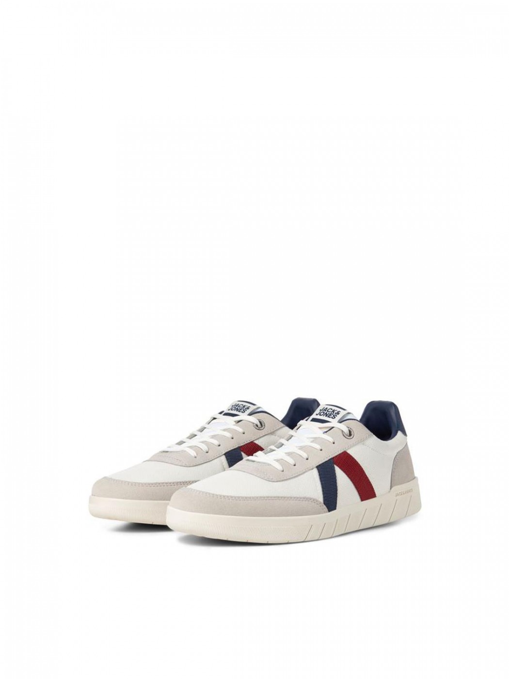 Zapatillas De Deporte Jack \u0026 Jones Hombre | Zapatillas De Deporte Blancas  Con Cordones De Blanco Brillante \u003e Falimcicek