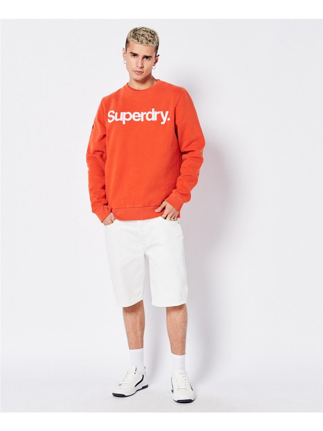 SUDADERA SUPERDRY HOMBRE NARANJA VINTAGE CL CLASSIC CREW