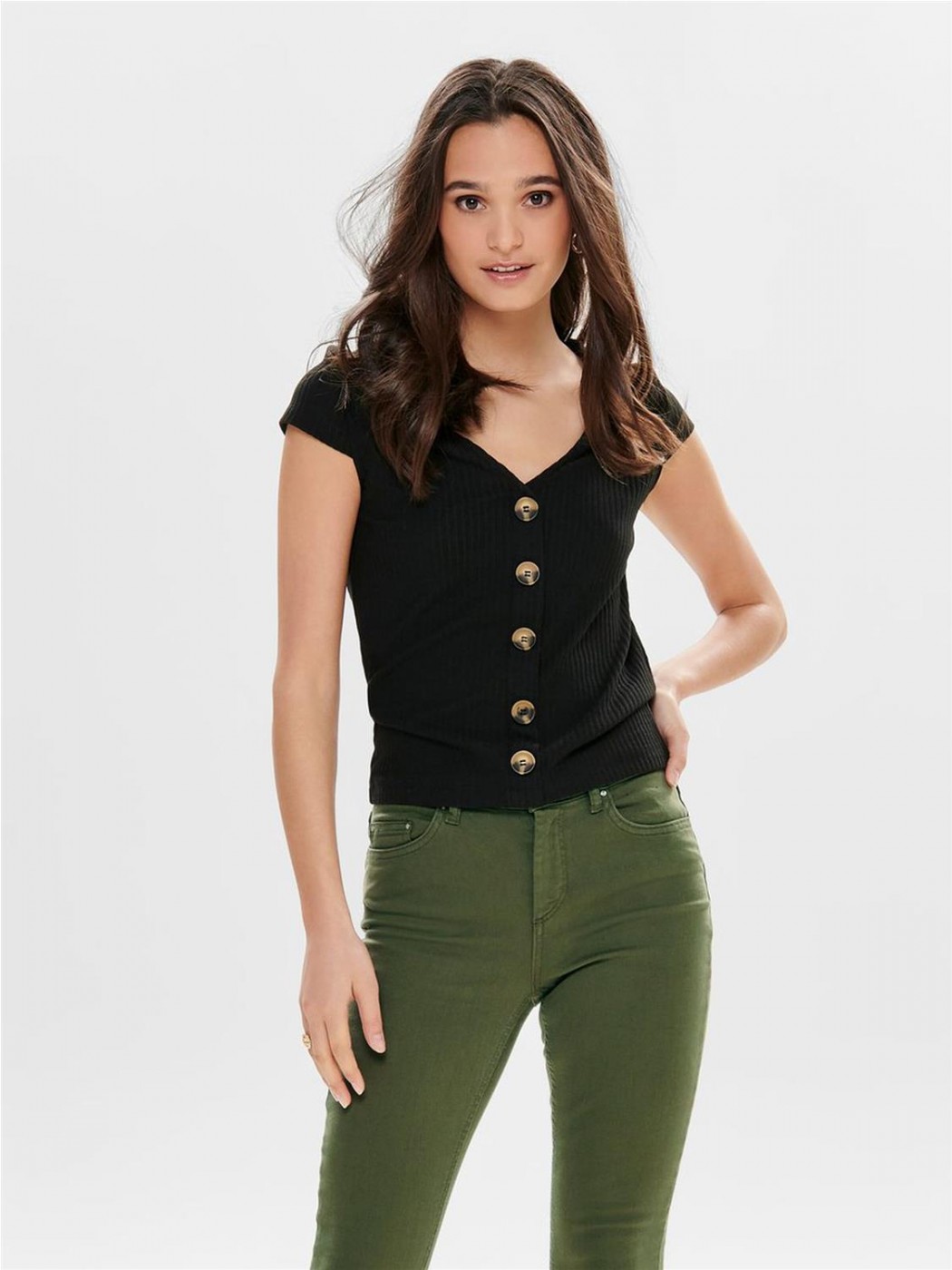 TOP ONLY MUJER ONLNELLA BUTTON