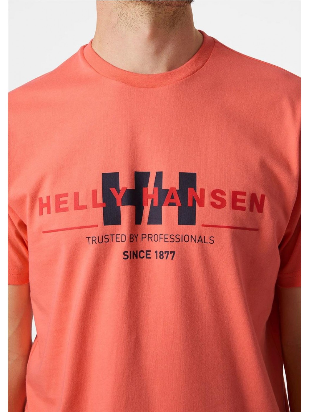 Camiseta Helly Hansen Logo roja para hombre