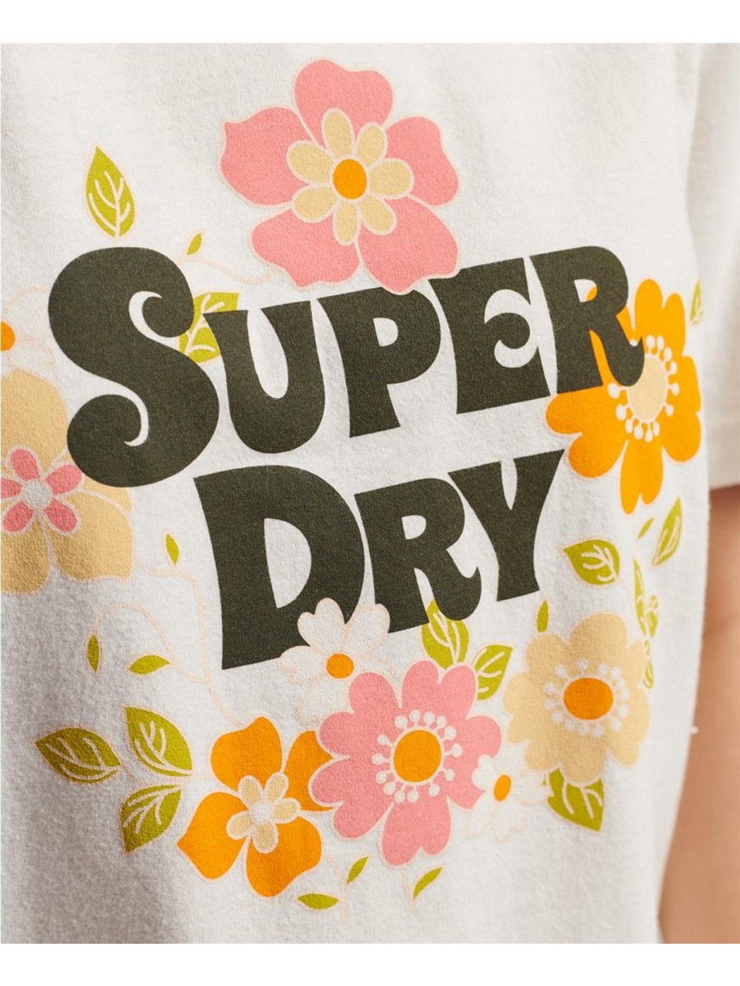Superdry W1010519a T-Shirt, Coral Marl, L Donna