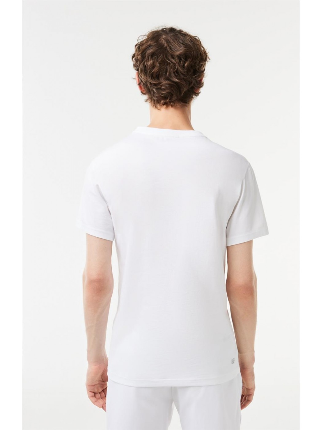 Camiseta Lacoste Blanca Con Degradé Para Hombre