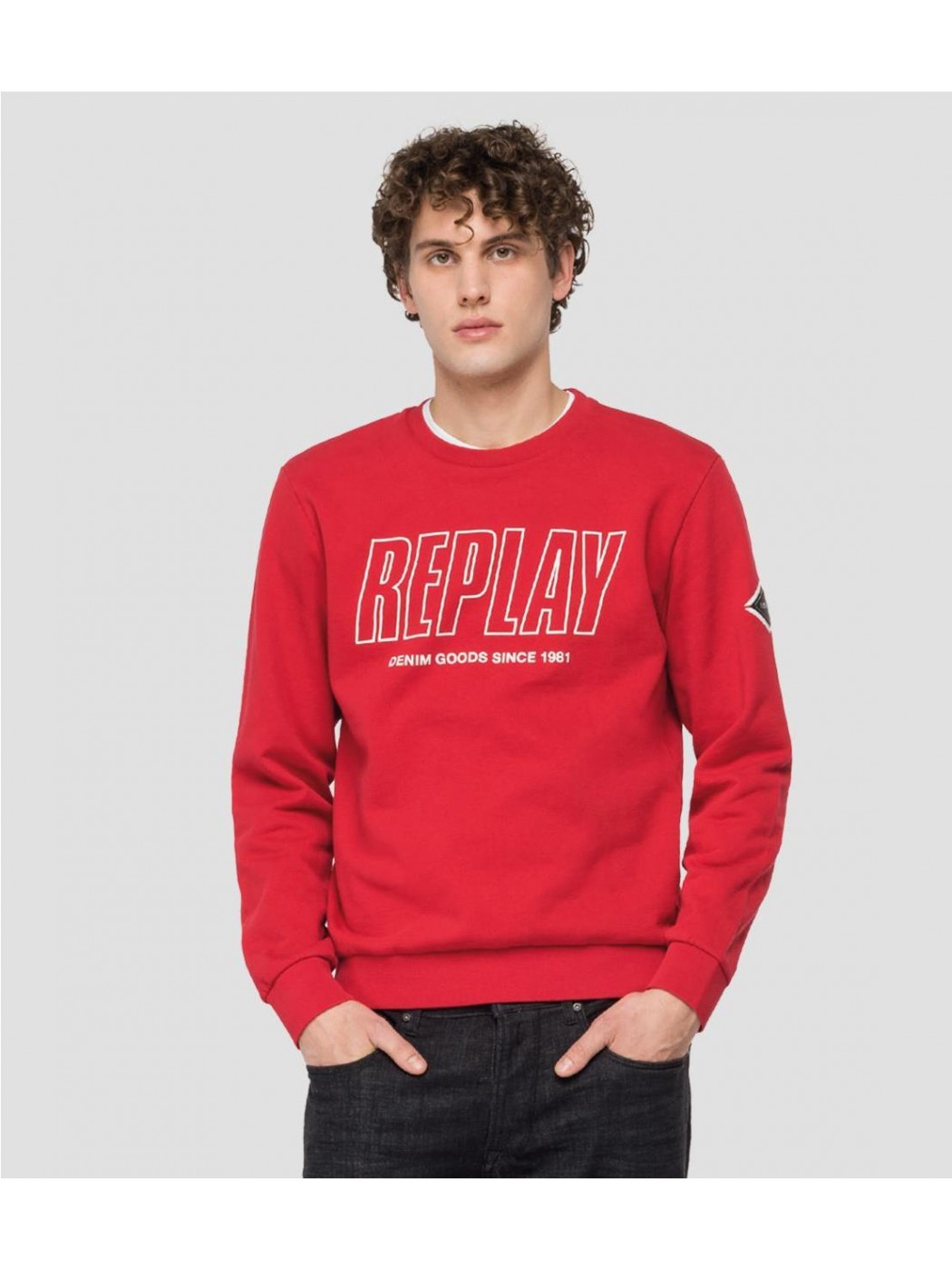 Plumas Replay Largo Negro Con Capucha Para Mujer