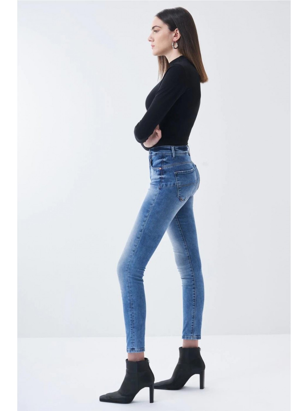 PANTALON VAQUERO SALSA MUJER SECRET GLAMOUR SKINNY