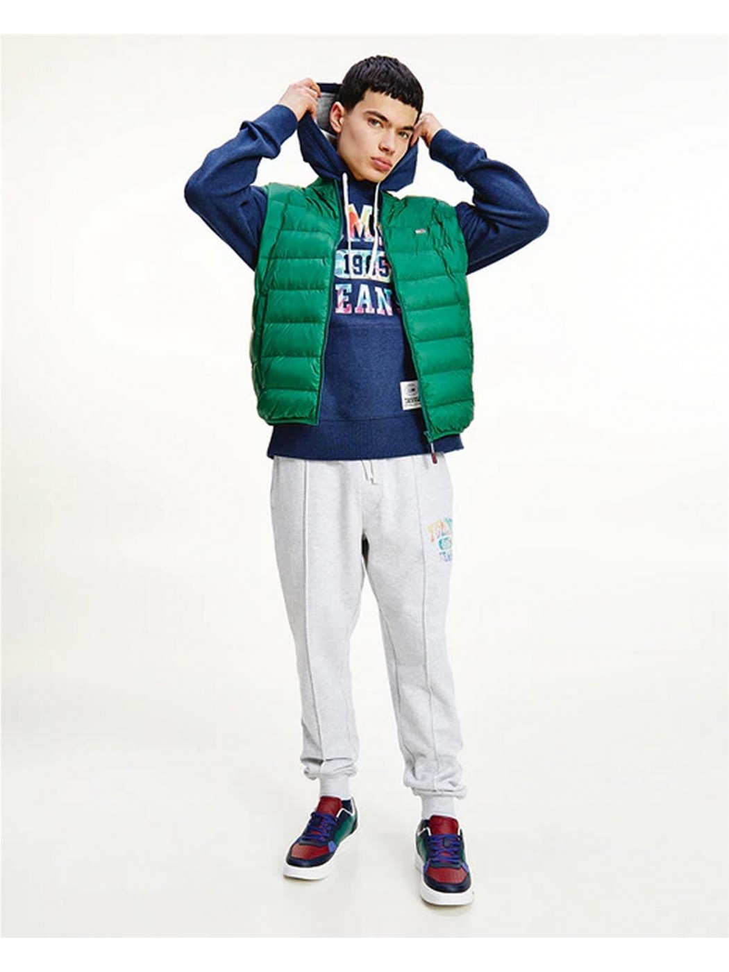 CHALECO TOMMY JEANS HOMBRE VERDE TJM LIGHT DOWN