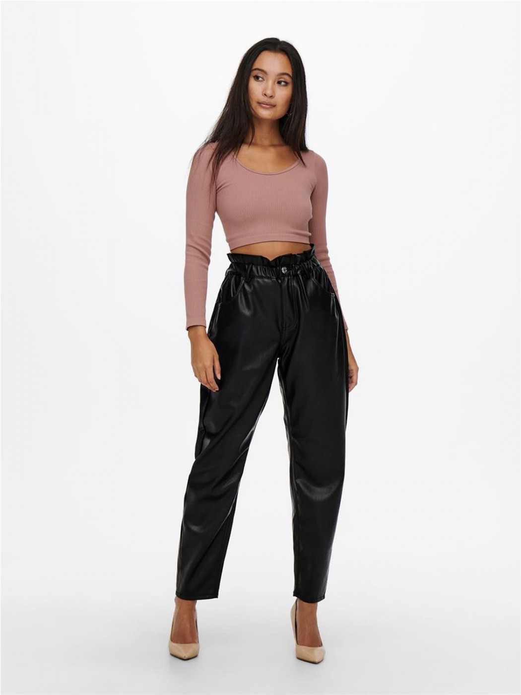 PANTALON POLIPIEL ONLY MUJER NEGRO LOVA-NAIA FAUX LEATHER