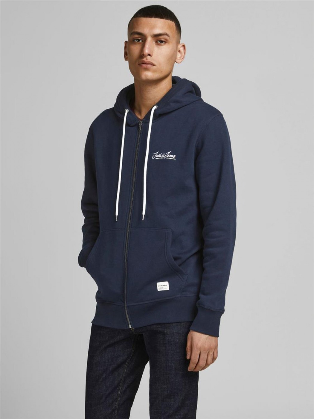 SUDADERA CREMALLERA JACK JONES HOMBRE TONS SWEAT ZIP HOOD