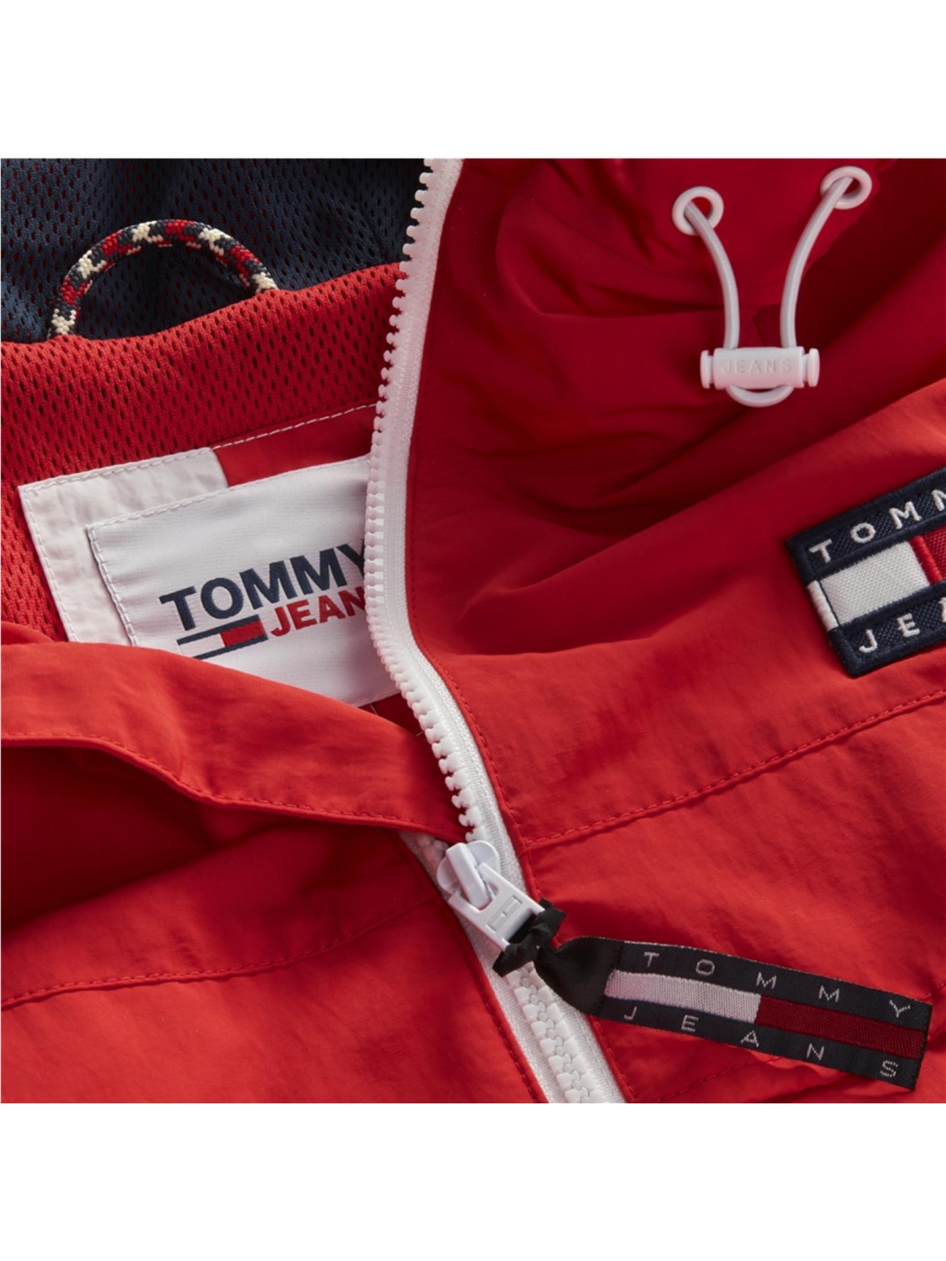 CHAQUETA TOMMY JEANS HOMBRE TJM CHICAGO WINDBREAKER ROJO