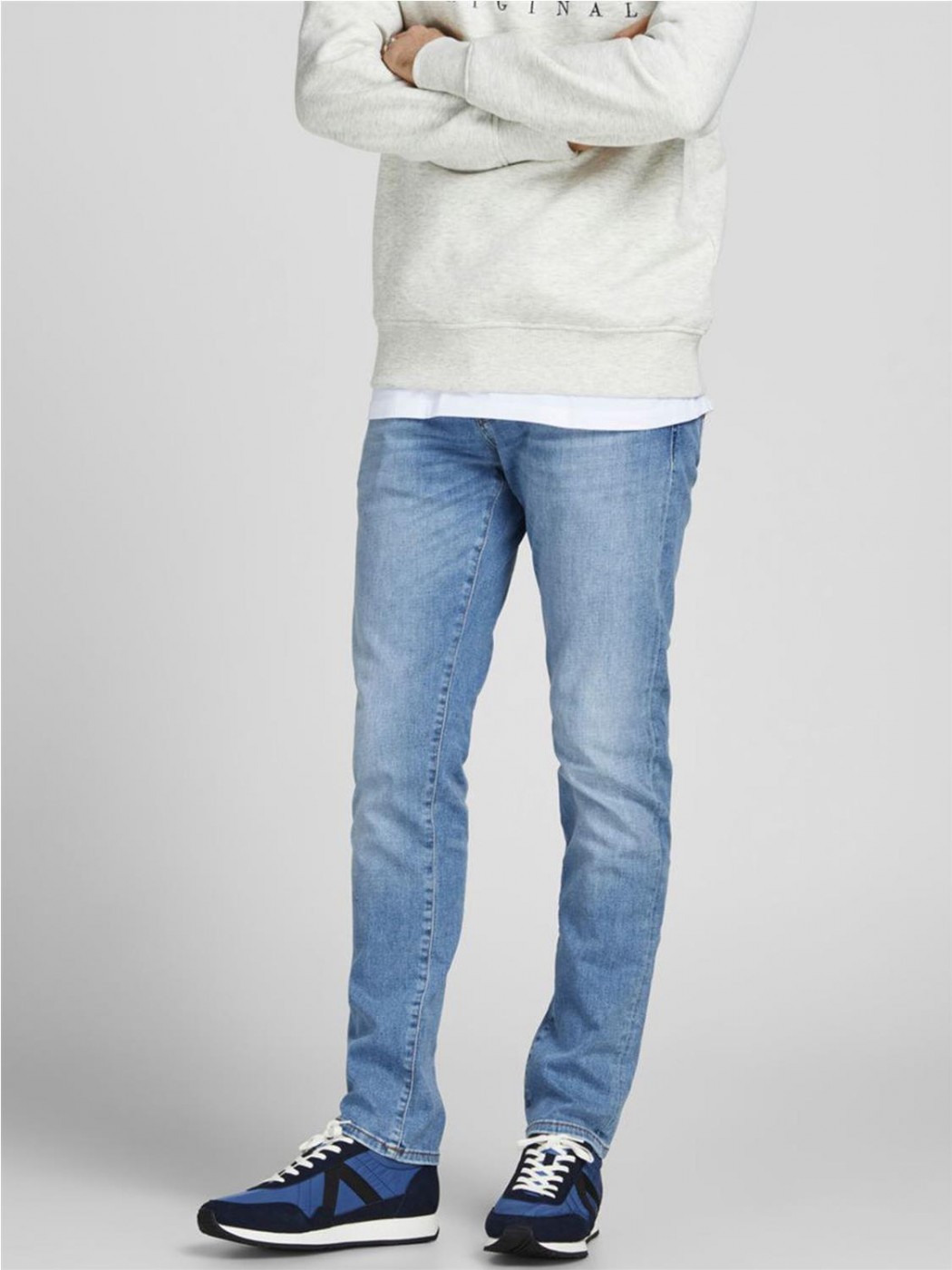 Vaqueros JACK \u0026 JONES | Tim Original Ge 358 Vaqueros Slim/Straight Azul /  Blue Denim Hombre ~ BECOMINGBROWN