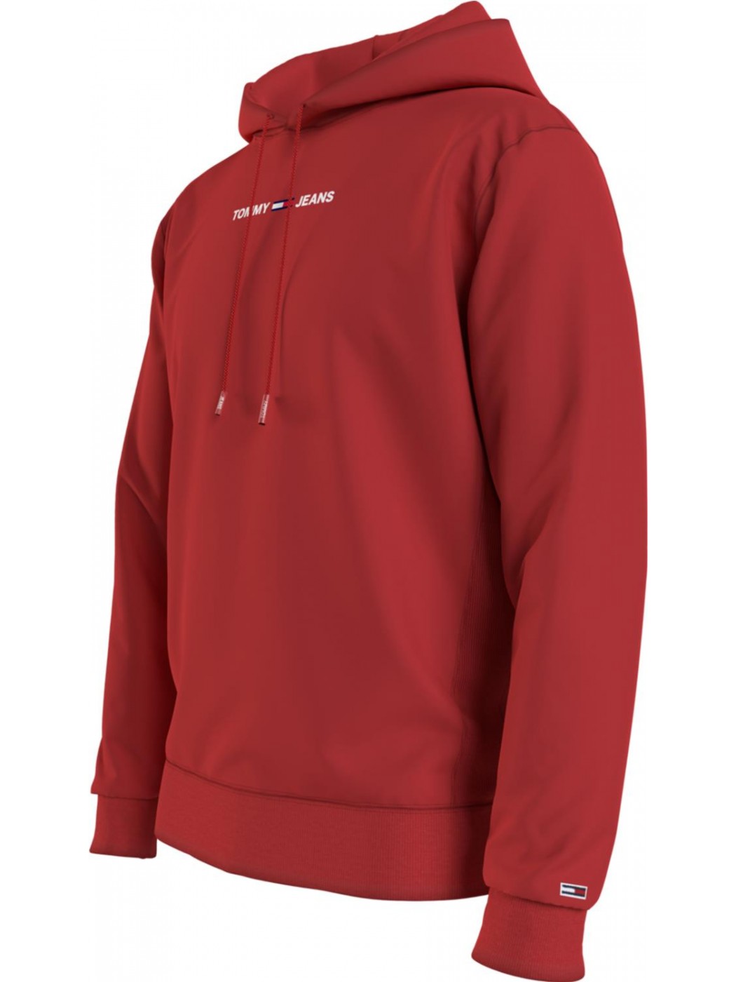 SUDADERA TOMMY JEANS HOMBRE ROJA TJM LINEAR LOGO HOODIE