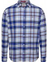 CAMISA TOMMY JEANS HOMBRE TJM CLSC ESSENTIAL CHECK AZUL